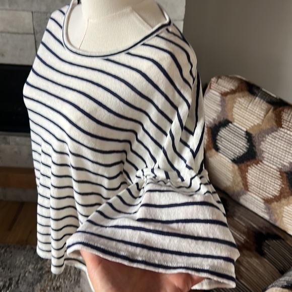 Madewell Flare Sleeve Stripe Tee - Picture 6 of 11